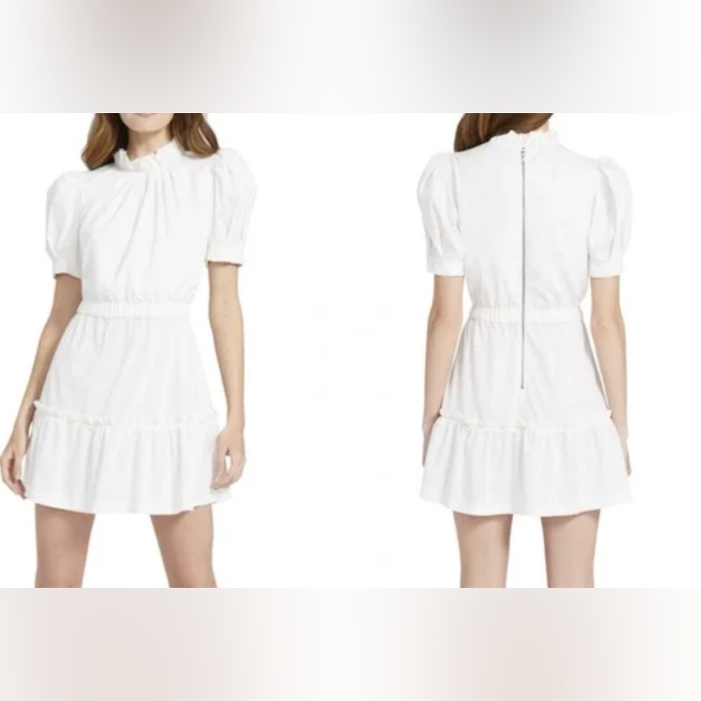 Alice‎ + Olivia VIDA PUFF SLEEVE MINI DRESS SZ 6